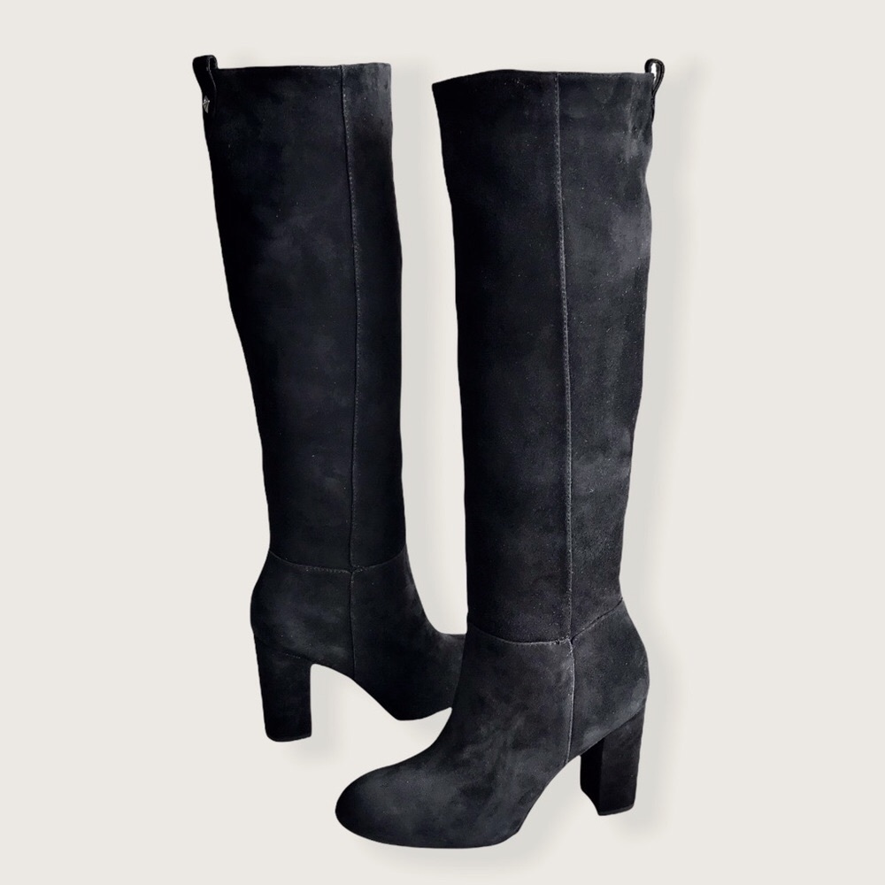 Sam Edelman Caprice Suede Trendy Knee-High Boots - Picture 15 of 16